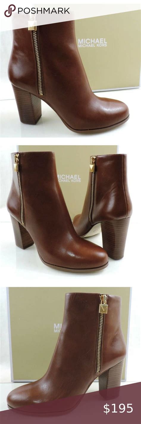 michael michael kors margaret leather boot|Michael Kors ankle boots sale.